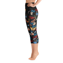 Load image into Gallery viewer, Bountiful Butterflies - Yoga Capri Leggings