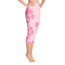 Load image into Gallery viewer, A Rose is a Rose - Yoga Capri Leggings