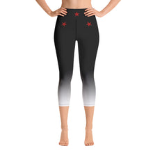 Load image into Gallery viewer, Red Stars - Yoga Capri Leggings