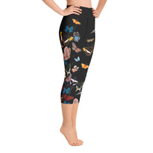Load image into Gallery viewer, Bountiful Butterflies - Yoga Capri Leggings