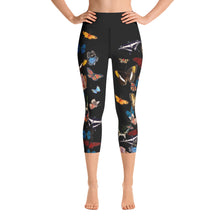 Load image into Gallery viewer, Bountiful Butterflies - Yoga Capri Leggings