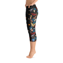 Load image into Gallery viewer, Bountiful Butterflies - Capri Leggings