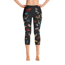 Load image into Gallery viewer, Bountiful Butterflies - Capri Leggings