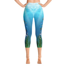 Load image into Gallery viewer, Save the Oceans - Yoga Capri Leggings
