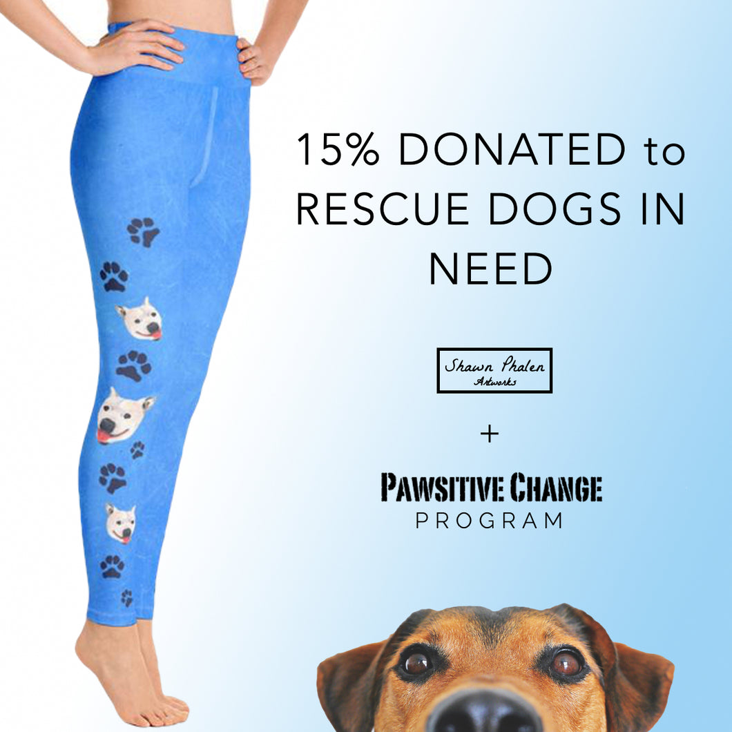 Dog Rescue - Lily the Pitbull Yoga Leggings