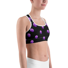 Load image into Gallery viewer, Pansy Power - Sports bra