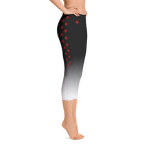 Load image into Gallery viewer, Red Stars at Night - Capri Leggings
