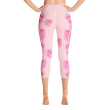 Load image into Gallery viewer, A Rose is a Rose - Yoga Capri Leggings