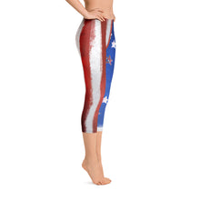 Load image into Gallery viewer, 4th of July American Flag - Capri Leggings