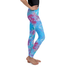Load image into Gallery viewer, Blue Spring Flowers - Youth Leggings