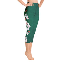 Load image into Gallery viewer, Lady Luck - All-Over Print Yoga Capri Leggings