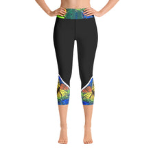 Load image into Gallery viewer, Abstract Butterflies - Yoga Capri Leggings