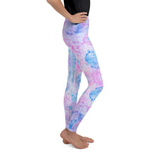 Load image into Gallery viewer, Pink Spring Flowers - Youth Leggings