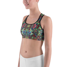 Load image into Gallery viewer, Sports bra - Winter Flowers