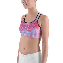 Load image into Gallery viewer, Sports bra -  Red Tie Dye