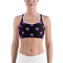 Load image into Gallery viewer, Pansy Power - Sports bra