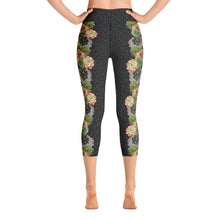 Load image into Gallery viewer, Succulent Bloom - Yoga Capri Leggings