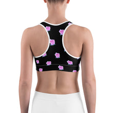 Load image into Gallery viewer, Pink Happiness Rose - Sports bra